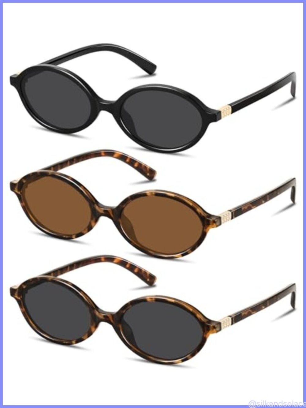 Retro Oval Sunglasses Women Vintage 90s Y2K UV400 Small Face Shades